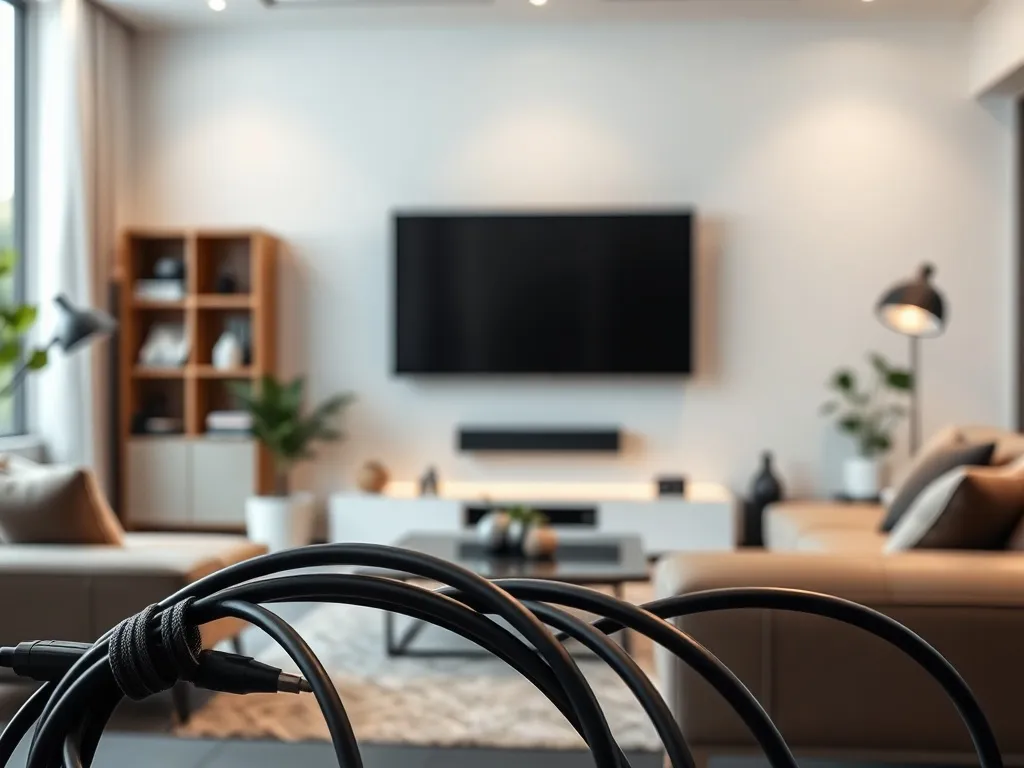 Telewizor na ścianie - jak ukryć kable w prosty sposób?