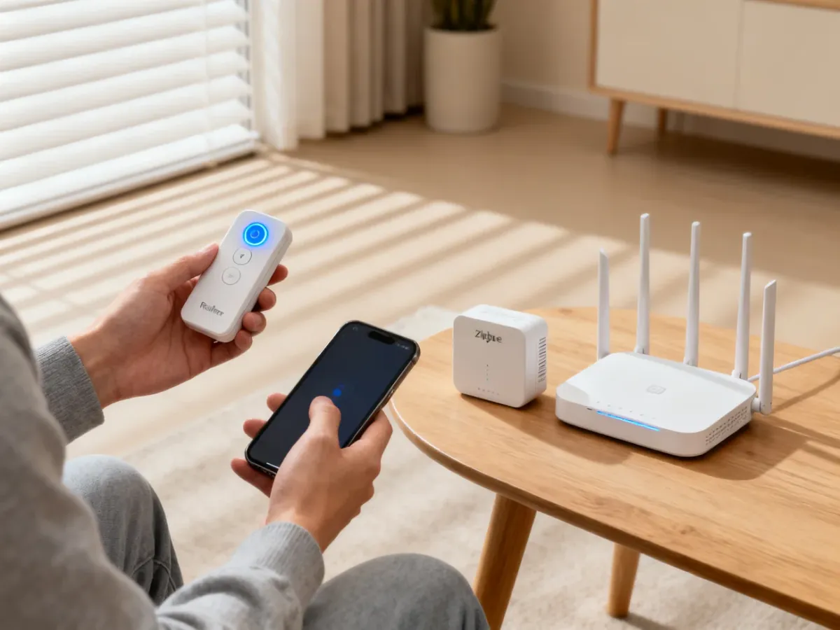 Parowanie sterownika rolet ze smartfonem i bramką Zigbee